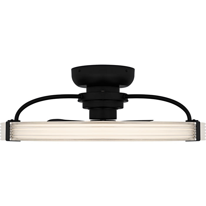 Myhouse Lighting Quoizel - QFA6805MBK - LED Fan Light - Elrod - Matte Black