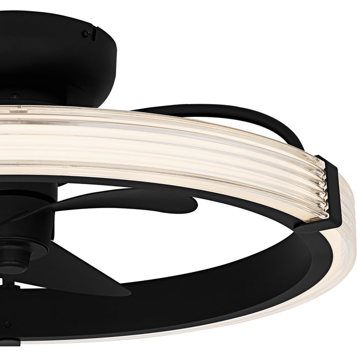 Myhouse Lighting Quoizel - QFA6805MBK - LED Fan Light - Elrod - Matte Black