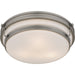 Myhouse Lighting Quoizel - QFL6776AN - Three Light Flush Mount - Grafton - Antique Nickel