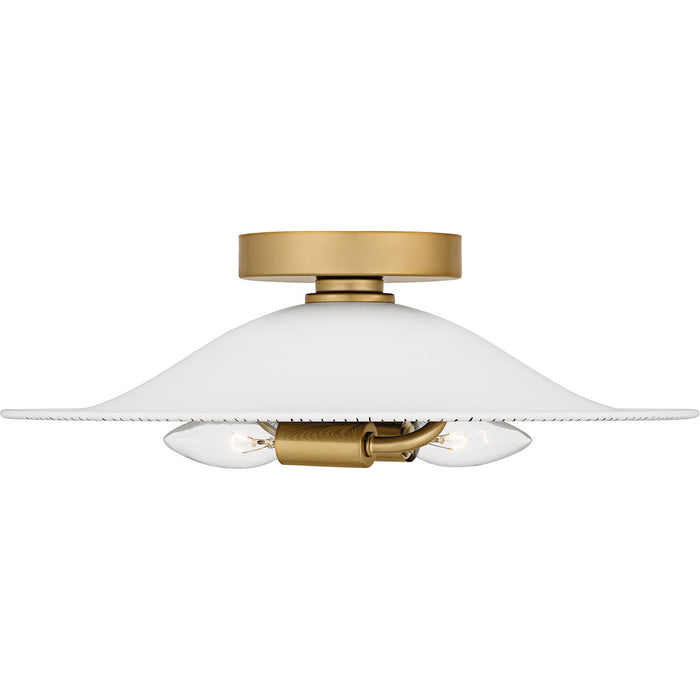 Myhouse Lighting Quoizel - QFL6789LGK - Two Light Flush Mount - Indigo - Light Gold
