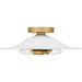 Myhouse Lighting Quoizel - QFL6789LGK - Two Light Flush Mount - Indigo - Light Gold
