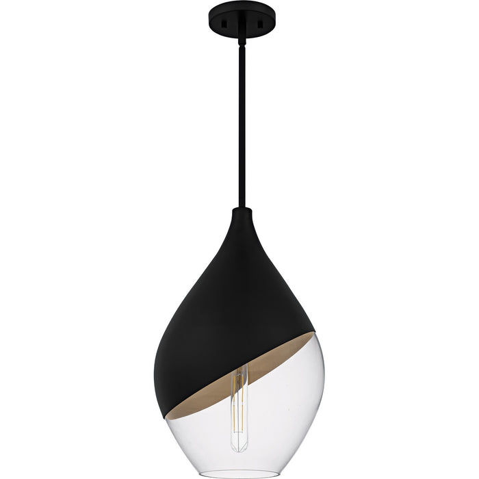 Myhouse Lighting Quoizel - QMP6797MBK - One Light Pendant - Drover - Matte Black