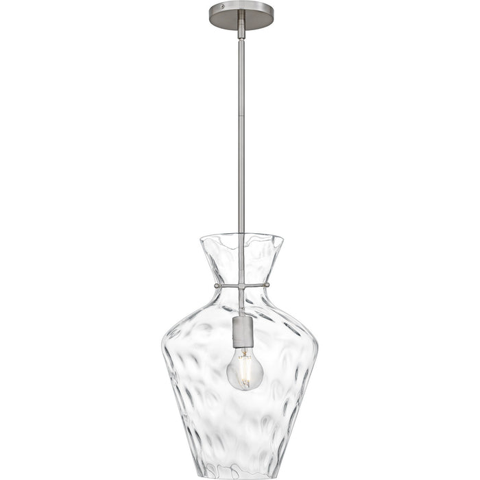 Myhouse Lighting Quoizel - QMP6806BN - One Light Pendant - Hollis - Brushed Nickel