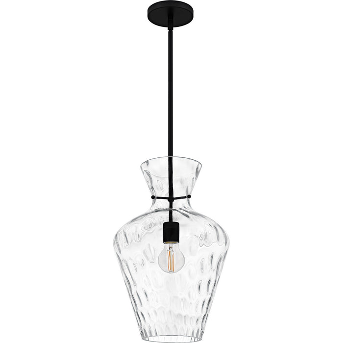 Myhouse Lighting Quoizel - QMP6806MBK - One Light Pendant - Hollis - Matte Black