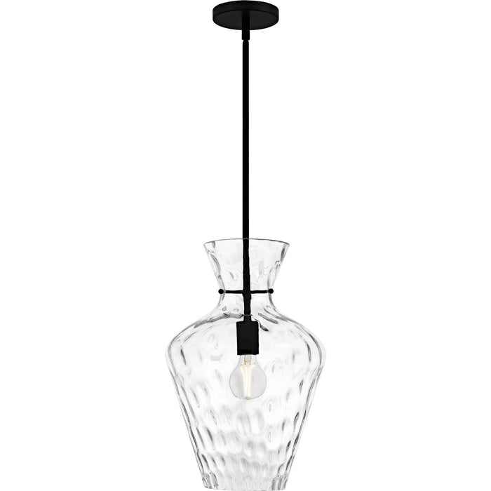 Myhouse Lighting Quoizel - QMP6806MBK - One Light Pendant - Hollis - Matte Black