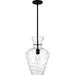 Myhouse Lighting Quoizel - QMP6806MBK - One Light Pendant - Hollis - Matte Black