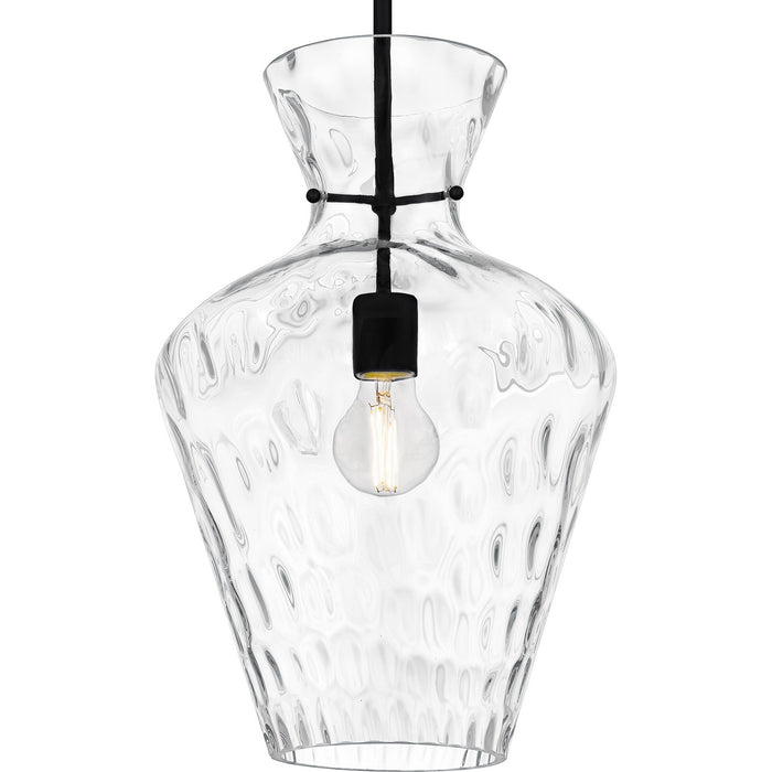 Myhouse Lighting Quoizel - QMP6806MBK - One Light Pendant - Hollis - Matte Black