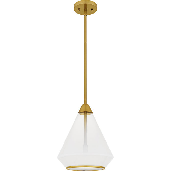 Myhouse Lighting Quoizel - QP6750BRG - One Light Mini Pendant - Haze - Brushed Gold