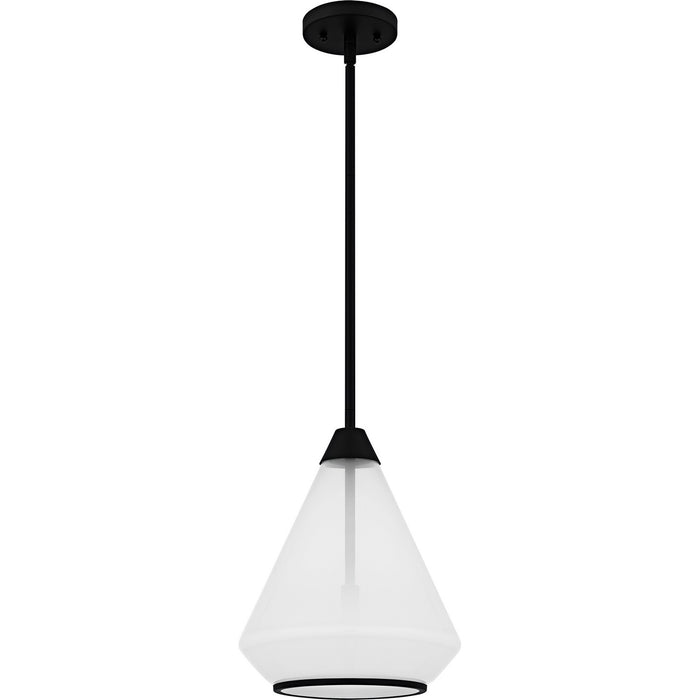 Myhouse Lighting Quoizel - QP6750MBK - One Light Mini Pendant - Haze - Matte Black