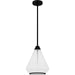Myhouse Lighting Quoizel - QP6750MBK - One Light Mini Pendant - Haze - Matte Black