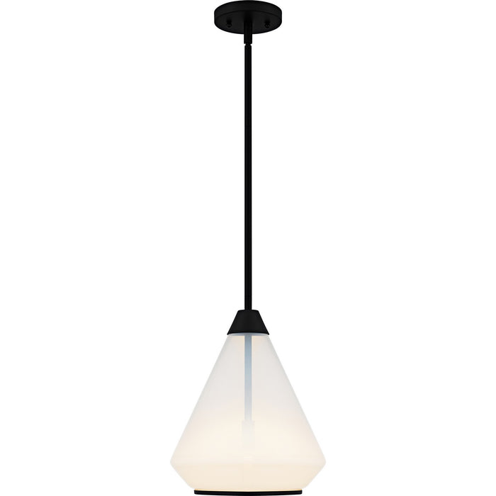 Myhouse Lighting Quoizel - QP6750MBK - One Light Mini Pendant - Haze - Matte Black
