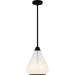 Myhouse Lighting Quoizel - QP6750MBK - One Light Mini Pendant - Haze - Matte Black