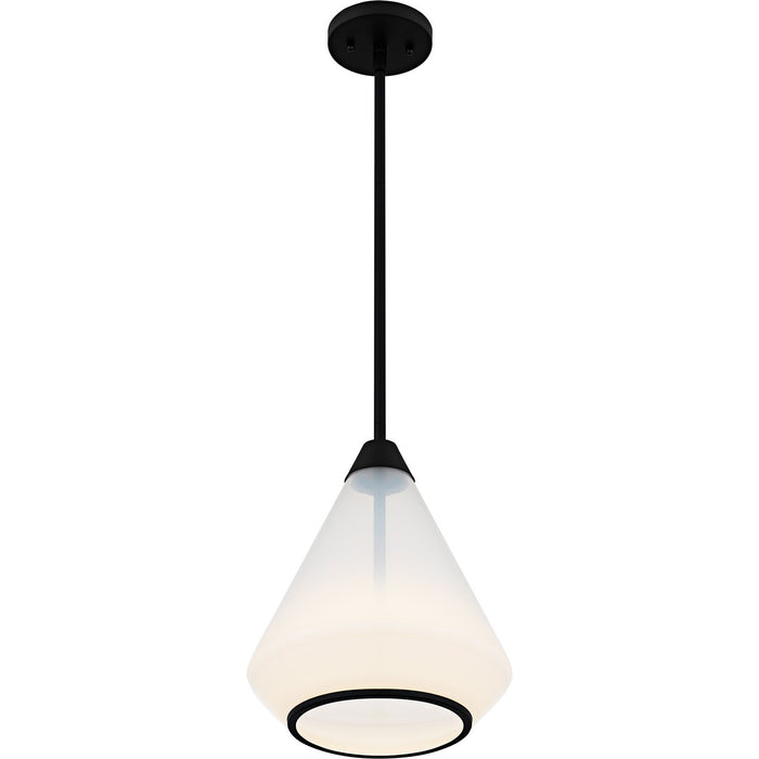 Myhouse Lighting Quoizel - QP6750MBK - One Light Mini Pendant - Haze - Matte Black