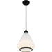 Myhouse Lighting Quoizel - QP6750MBK - One Light Mini Pendant - Haze - Matte Black