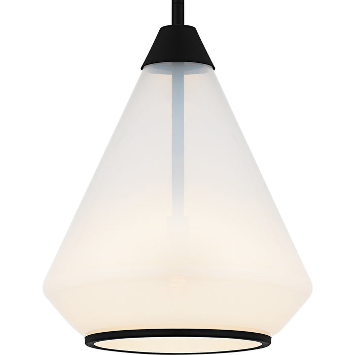 Myhouse Lighting Quoizel - QP6750MBK - One Light Mini Pendant - Haze - Matte Black