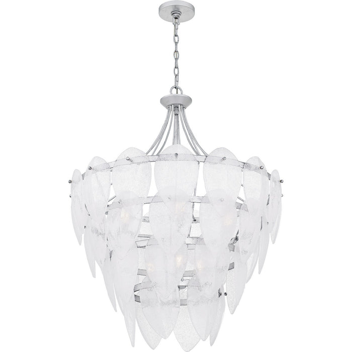 Myhouse Lighting Quoizel - QP6766SL - Seven Light Pendant - Lilestone - Silver Leaf