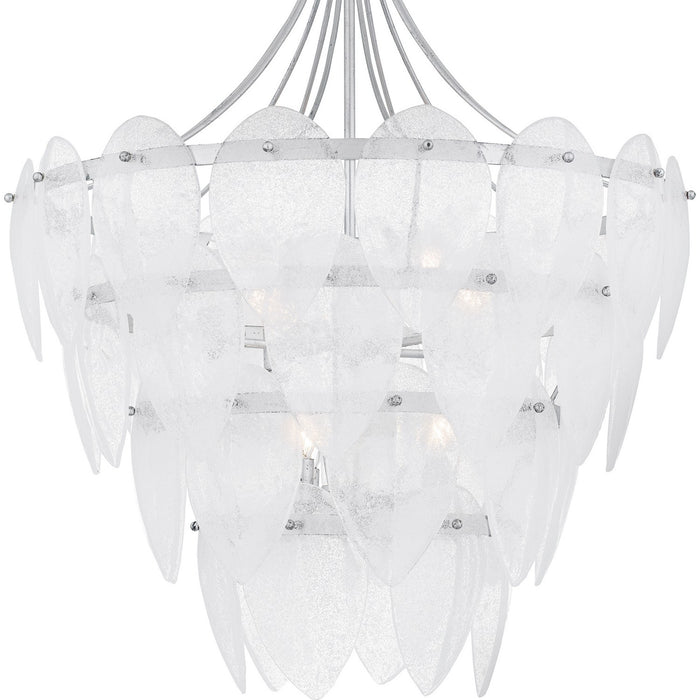 Myhouse Lighting Quoizel - QP6766SL - Seven Light Pendant - Lilestone - Silver Leaf