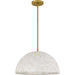 Myhouse Lighting Quoizel - QP6768BRG - Three Light Pendant - Portia - Brushed Gold