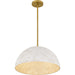 Myhouse Lighting Quoizel - QP6768BRG - Three Light Pendant - Portia - Brushed Gold