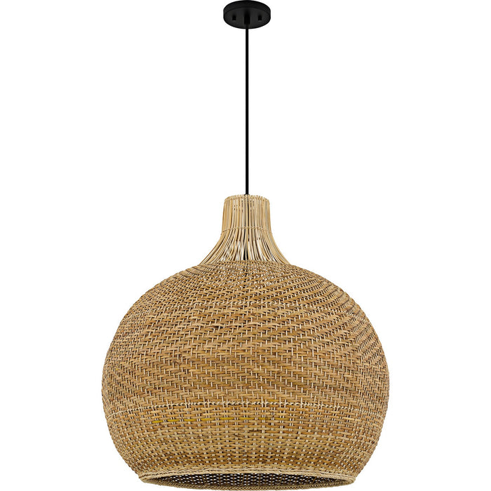 Myhouse Lighting Quoizel - QP6796MBK - Four Light Pendant - Sycamore - Matte Black