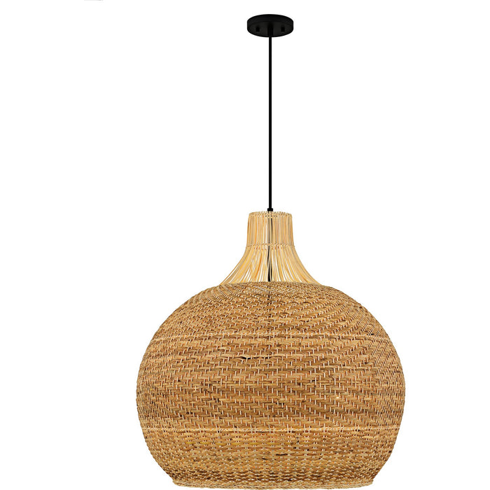 Myhouse Lighting Quoizel - QP6796MBK - Four Light Pendant - Sycamore - Matte Black