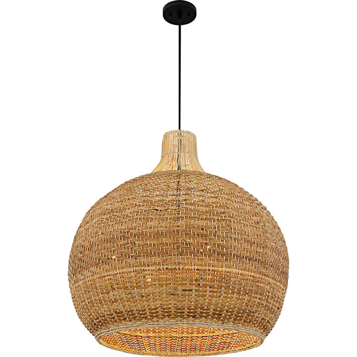 Myhouse Lighting Quoizel - QP6796MBK - Four Light Pendant - Sycamore - Matte Black