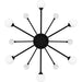 Myhouse Lighting Quoizel - QSF6781MBK - Six Light Semi-Flush Mount - Combe - Matte Black
