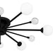 Myhouse Lighting Quoizel - QSF6781MBK - Six Light Semi-Flush Mount - Combe - Matte Black