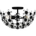 Myhouse Lighting Quoizel - QSF6783MBK - Three Light Semi-Flush Mount - Rosemary - Matte Black