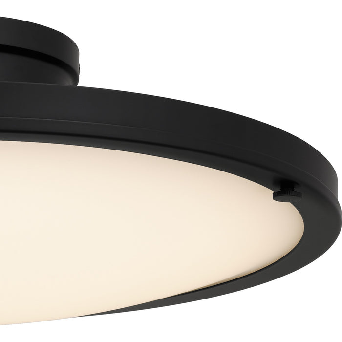 Myhouse Lighting Quoizel - QSF6784MBK - LED Semi-Flush Mount - Donne - Matte Black