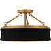 Myhouse Lighting Quoizel - QSF6801MBK - Three Light Semi-Flush Mount - Dylan - Matte Black