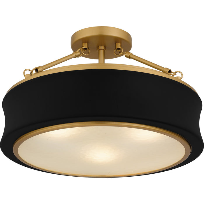 Myhouse Lighting Quoizel - QSF6801MBK - Three Light Semi-Flush Mount - Dylan - Matte Black