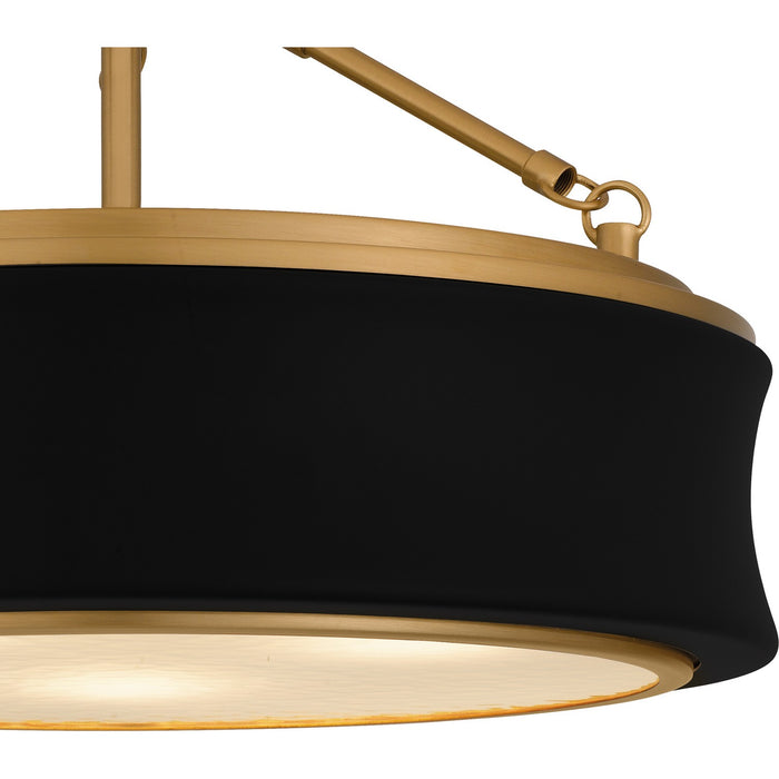 Myhouse Lighting Quoizel - QSF6801MBK - Three Light Semi-Flush Mount - Dylan - Matte Black