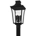 Myhouse Lighting Quoizel - QTN9010EK - Four Light Outdoor Post Lantern - Quentin - Earth Black