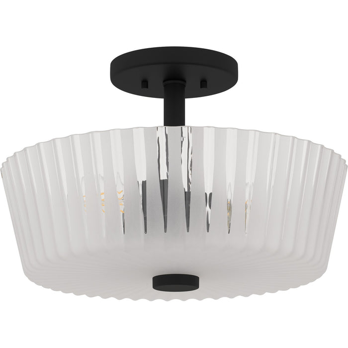Myhouse Lighting Quoizel - RAY1716MBK - Three Light Semi-Flush Mount - Gray - Matte Black