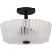 Myhouse Lighting Quoizel - RAY1716MBK - Three Light Semi-Flush Mount - Gray - Matte Black