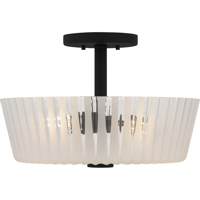 Myhouse Lighting Quoizel - RAY1716MBK - Three Light Semi-Flush Mount - Gray - Matte Black