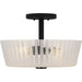 Myhouse Lighting Quoizel - RAY1716MBK - Three Light Semi-Flush Mount - Gray - Matte Black