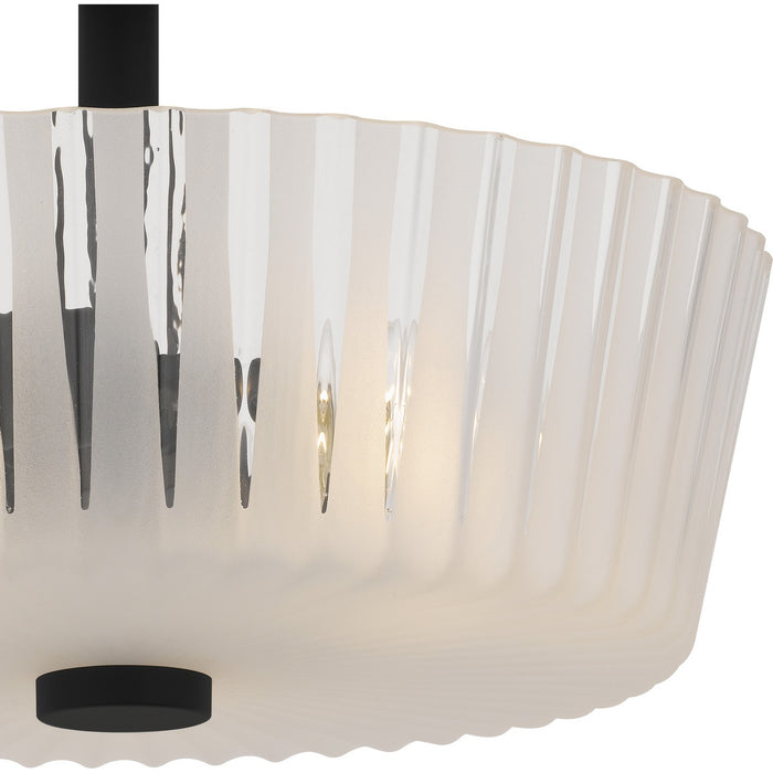 Myhouse Lighting Quoizel - RAY1716MBK - Three Light Semi-Flush Mount - Gray - Matte Black