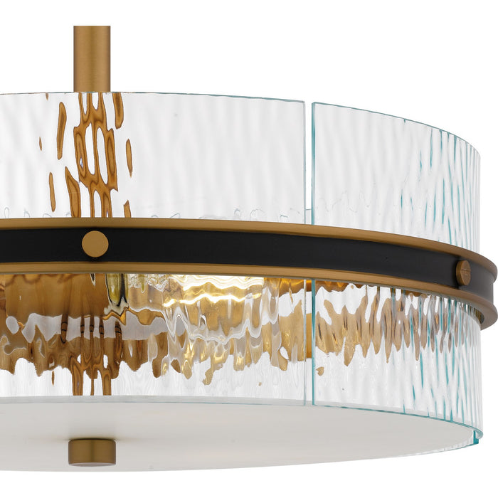 Myhouse Lighting Quoizel - REA1716MBK - Three Light Semi-Flush Mount - Reagan - Matte Black