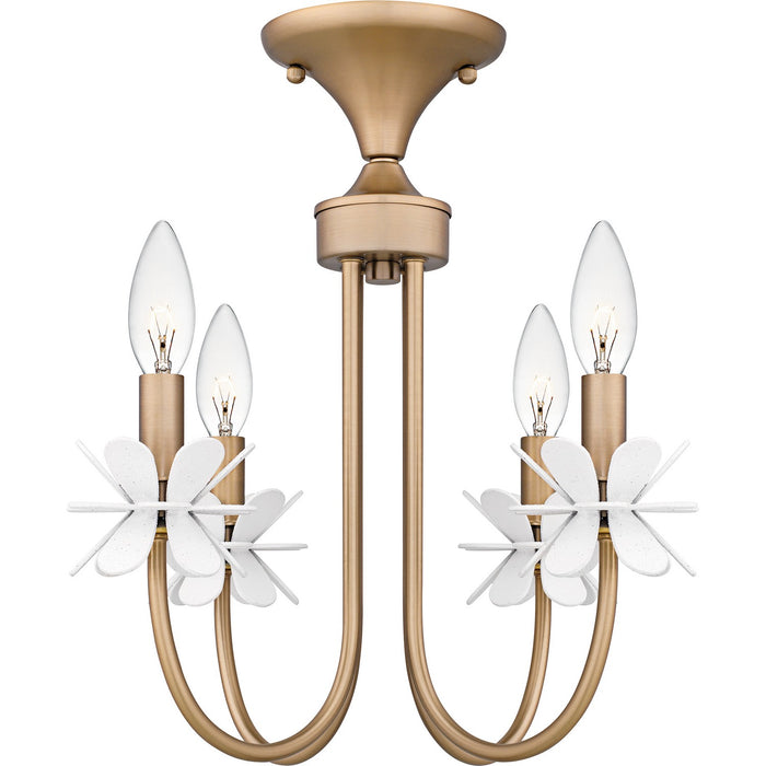 Myhouse Lighting Quoizel - REY1716BGD - Four Light Semi-Flush Mount - Remy - Bronze Gold