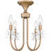 Myhouse Lighting Quoizel - REY1716BGD - Four Light Semi-Flush Mount - Remy - Bronze Gold