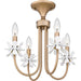 Myhouse Lighting Quoizel - REY1716BGD - Four Light Semi-Flush Mount - Remy - Bronze Gold