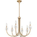 Myhouse Lighting Quoizel - REY5030BGD - Six Light Chandelier - Remy - Bronze Gold