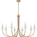 Myhouse Lighting Quoizel - REY5042BGD - Six Light Chandelier - Remy - Bronze Gold