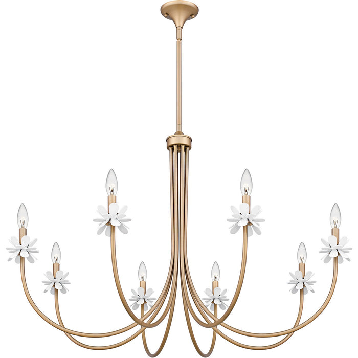 Myhouse Lighting Quoizel - REY5042BGD - Six Light Chandelier - Remy - Bronze Gold