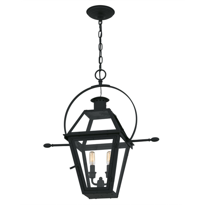 Myhouse Lighting Quoizel - RO1911EK - Two Light Outdoor Hanging Lantern - Rue De Royal - Earth Black