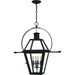Myhouse Lighting Quoizel - RO1914EK - Four Light Outdoor Hanging Lantern - Rue De Royal - Earth Black