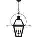 Myhouse Lighting Quoizel - RO1914EK - Four Light Outdoor Hanging Lantern - Rue De Royal - Earth Black
