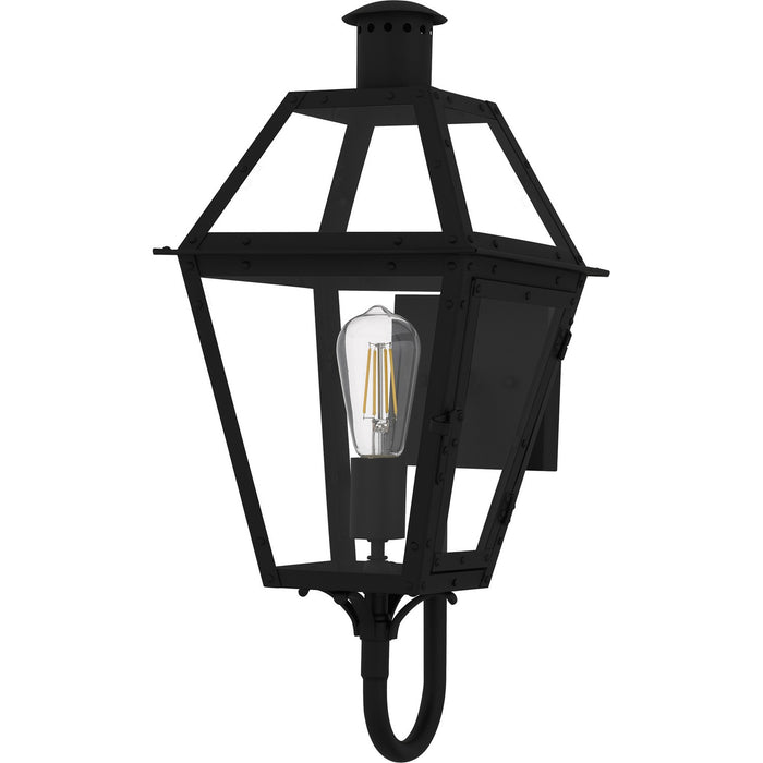 Myhouse Lighting Quoizel - RO8410EK - One Light Outdoor Wall Lantern - Rue De Royal - Earth Black
